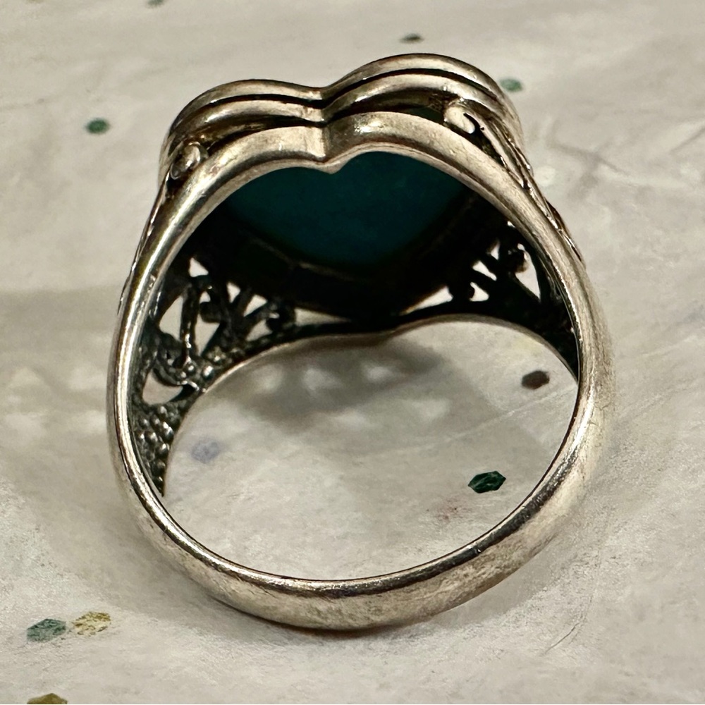 Turquoise Heart Ring main image 0